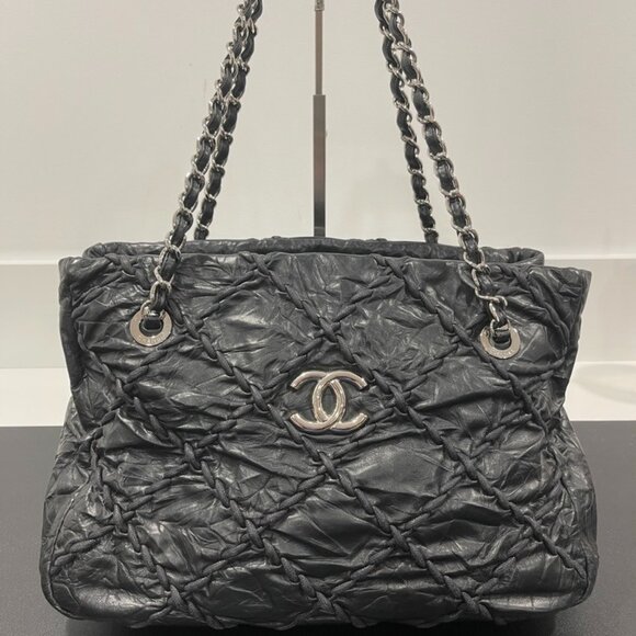 Chanel Ultra Stitch Tote with Silver Hardware (1181)